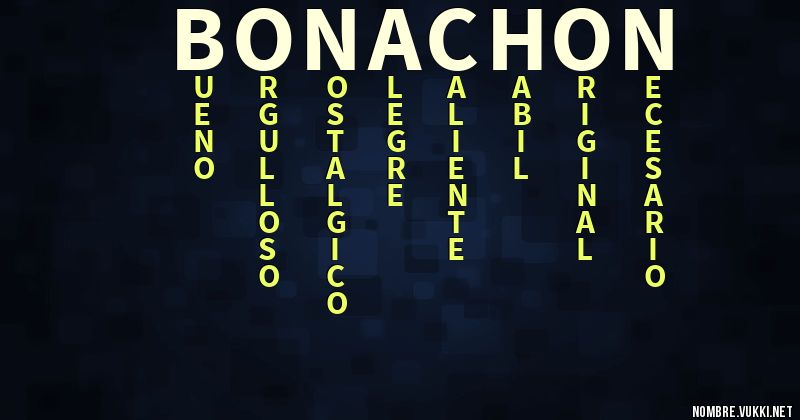 Acróstico bonachon