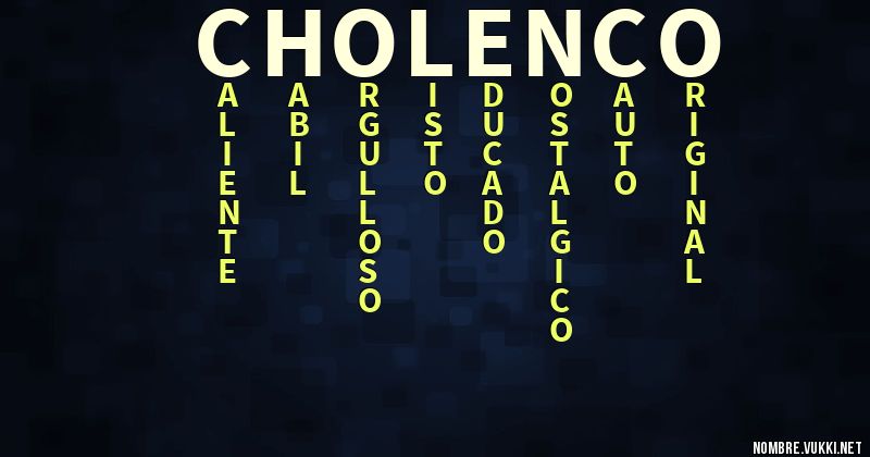 Acróstico cholenco