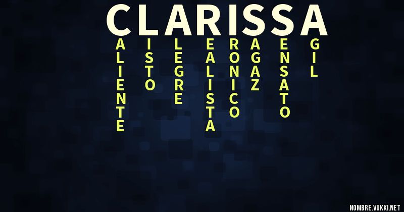 Acróstico clarissa