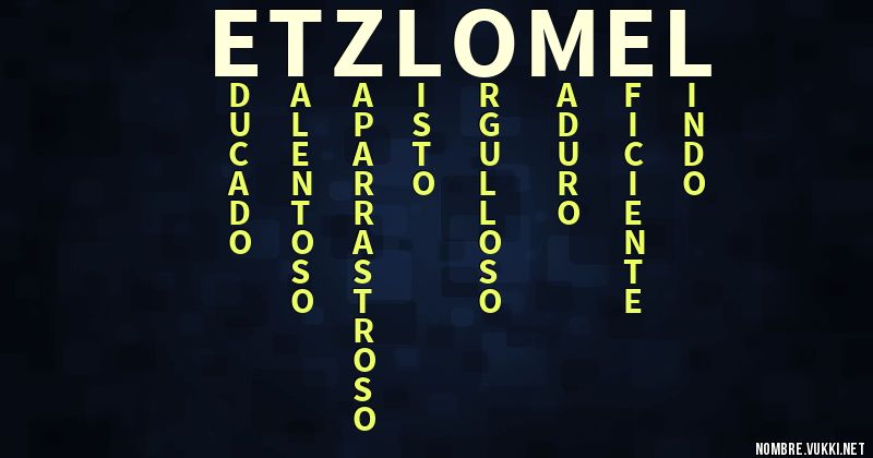 Acróstico etzlomel