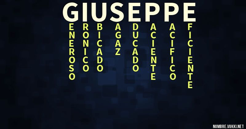Acróstico giuseppe