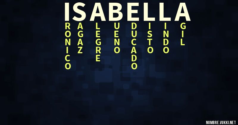 Acróstico isabella