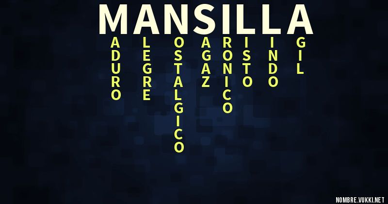 Acróstico mansilla