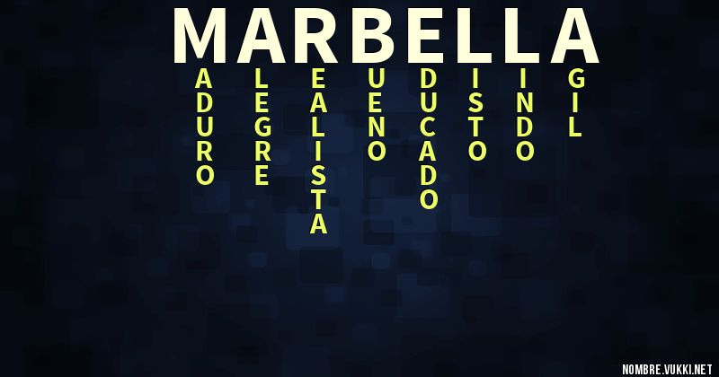 Acróstico marbella