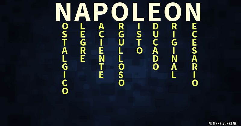 Acróstico napoleon