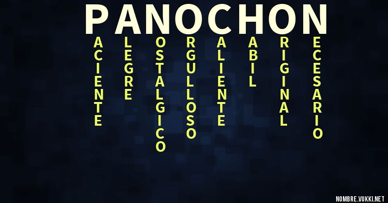 Acróstico panochon