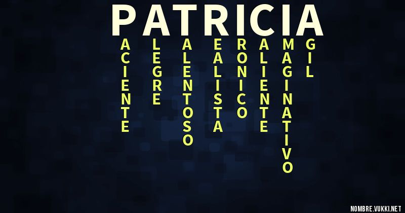 Acróstico patricia