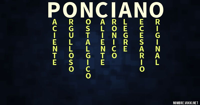 Acróstico ponciano