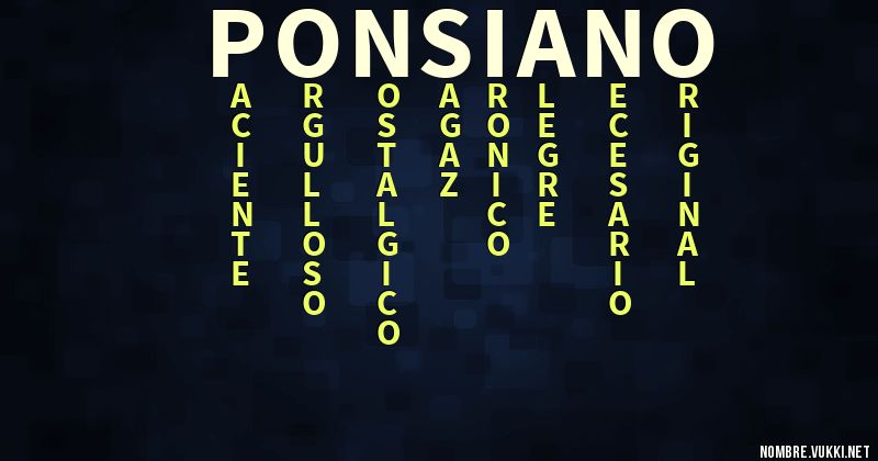 Acróstico ponsiano