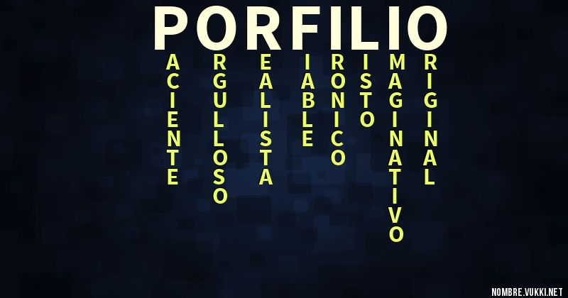 Acróstico porfilio