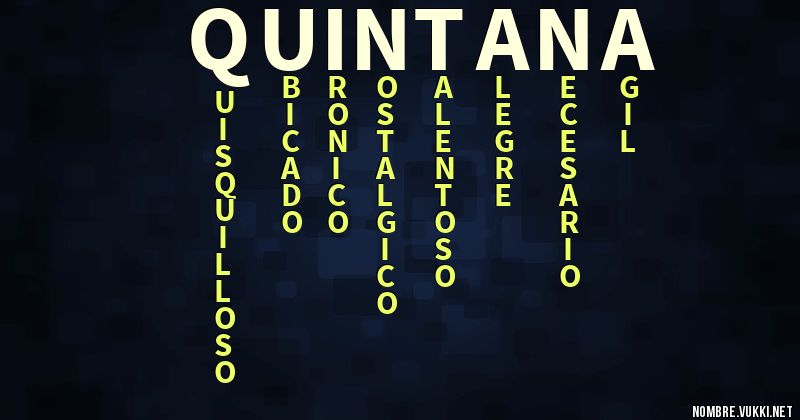 Acróstico quintana