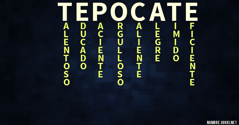 Acróstico tepocate