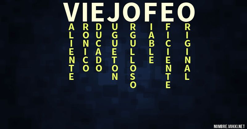 Acróstico viejo feo