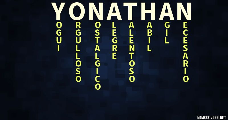 Acróstico yonathan