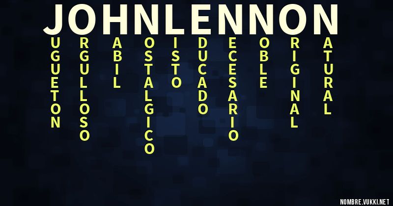 Acróstico john lennon