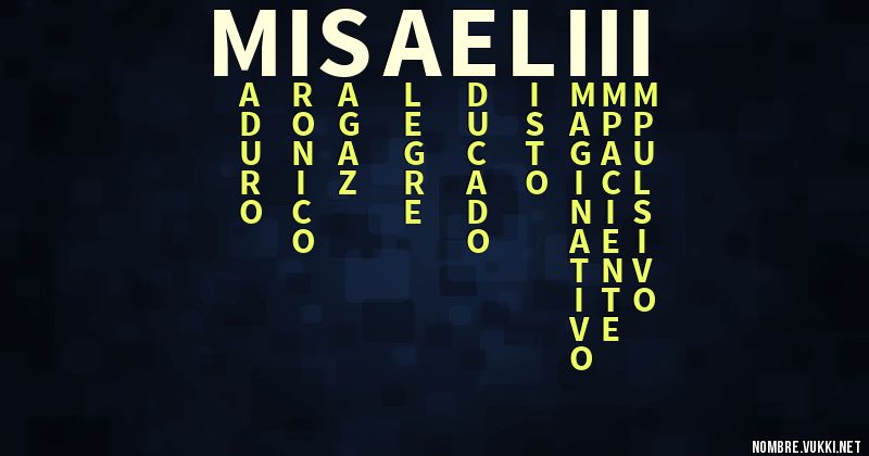Acróstico misael iii