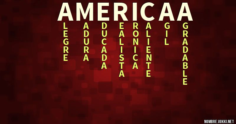 Acróstico américaa