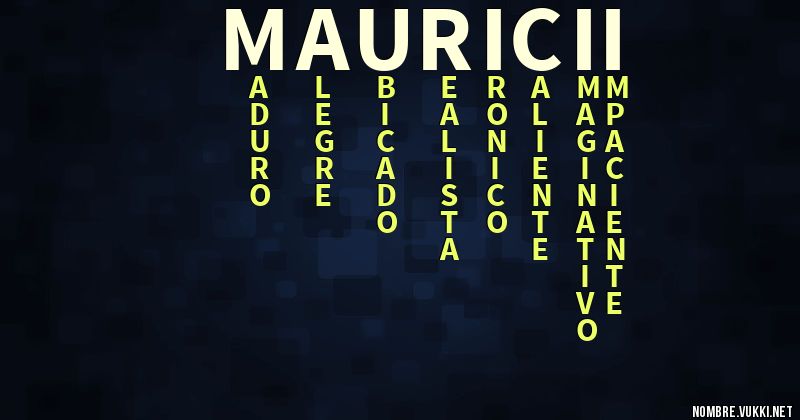 Acróstico mauricii