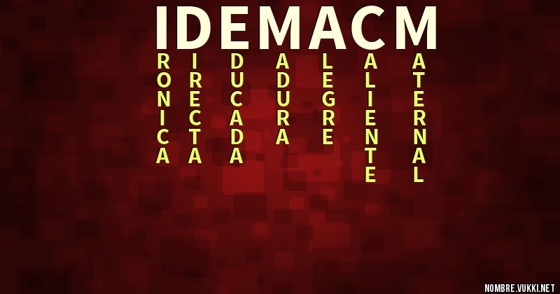 Acróstico Ídem acm
