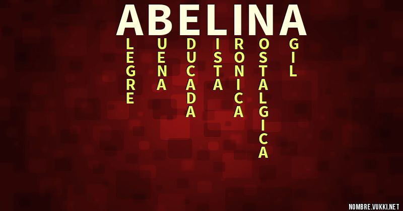 Acróstico abelina