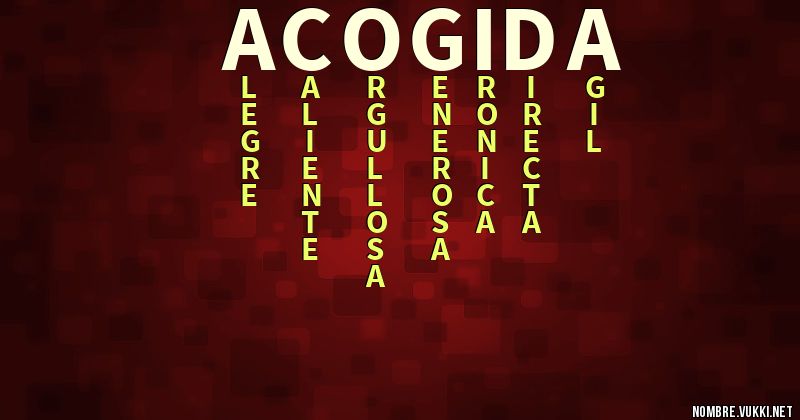 Acróstico acogida