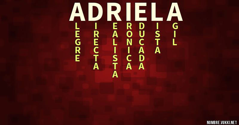Acróstico adriela