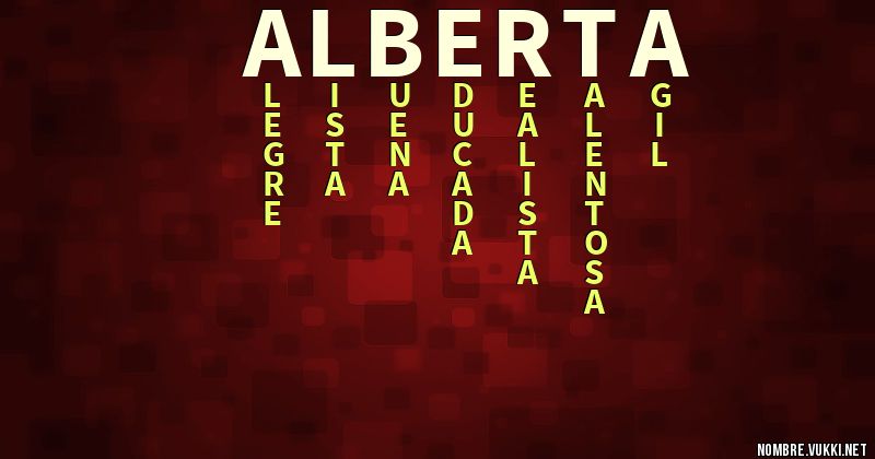 Acróstico alberta