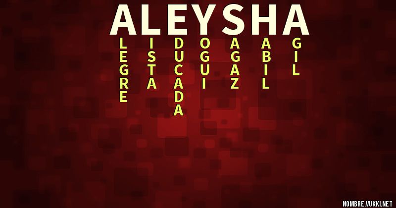 Acróstico aleysha