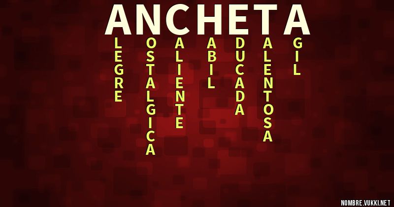 Acróstico ancheta