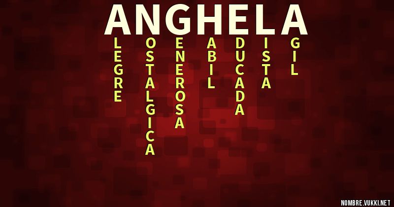 Acróstico anghela