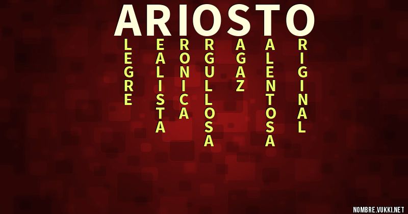 Acróstico ariosto