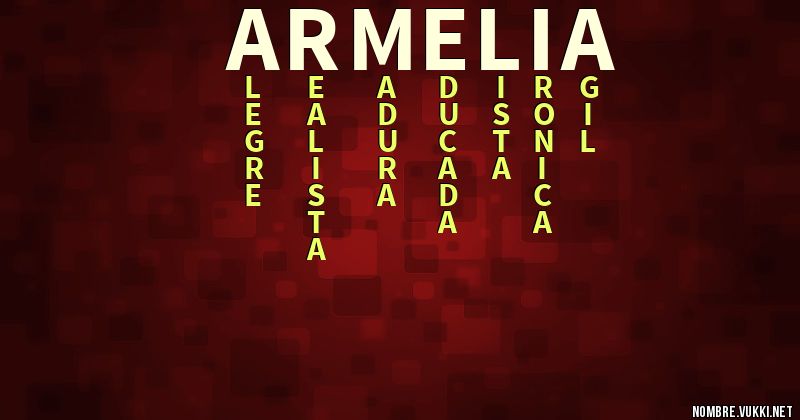 Acróstico armelia