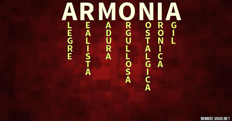 Acróstico armonia