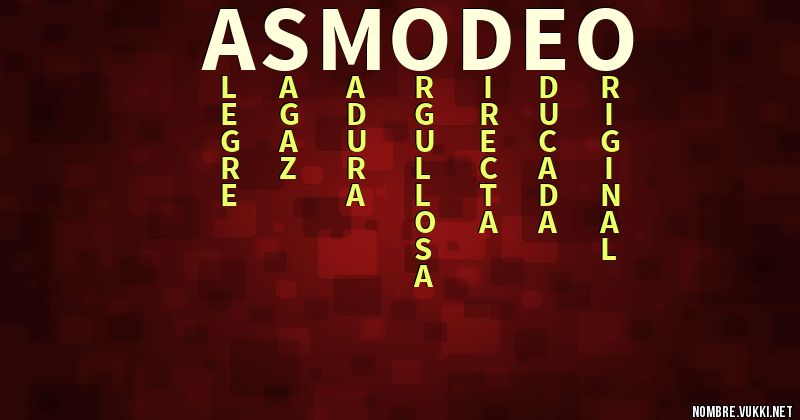 Acróstico asmodeo