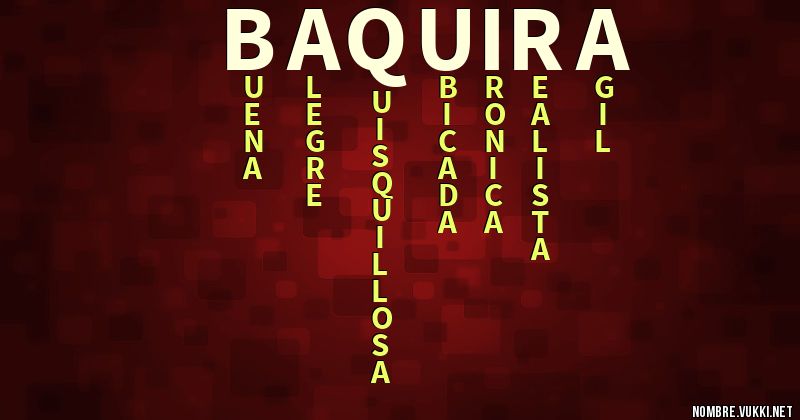 Acróstico baquira