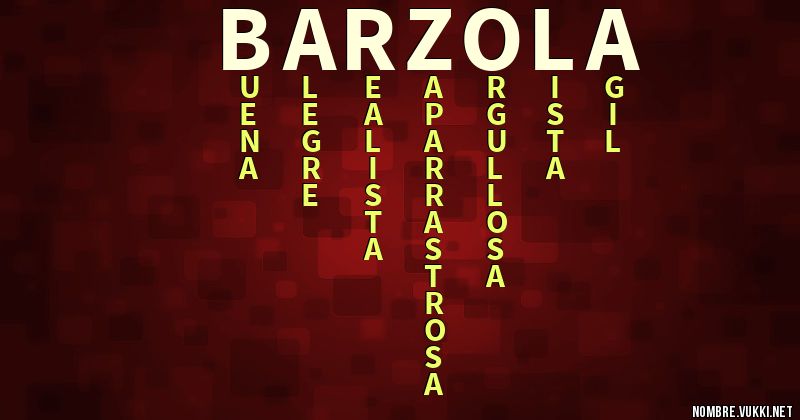 Acróstico barzola