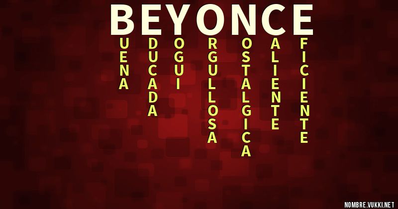 Acróstico beyonce