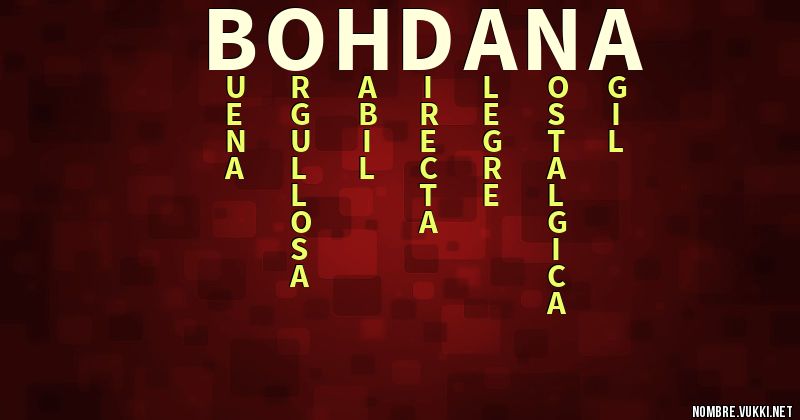 Acróstico bohdana