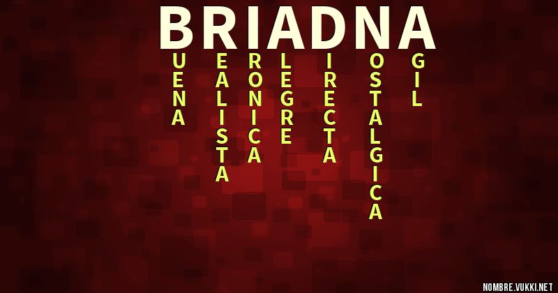 Acróstico briadna