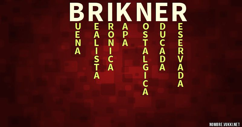 Acróstico brikner