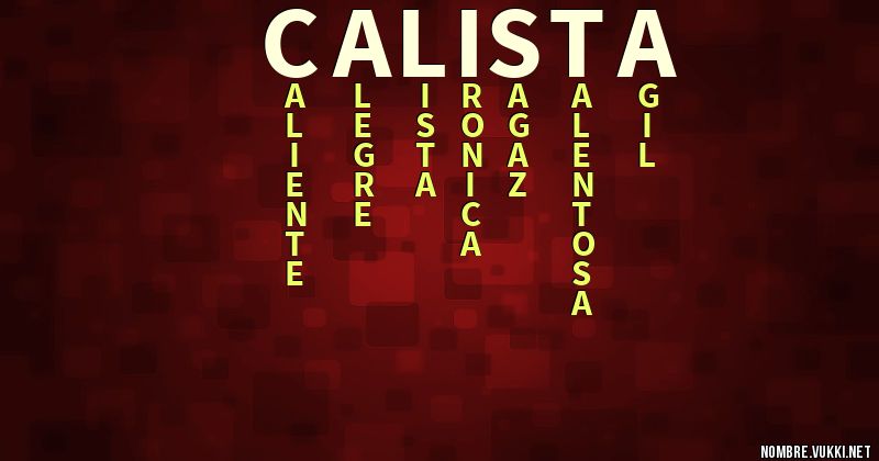 Acróstico calista