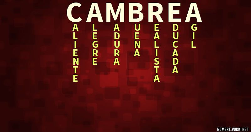 Acróstico cambrea