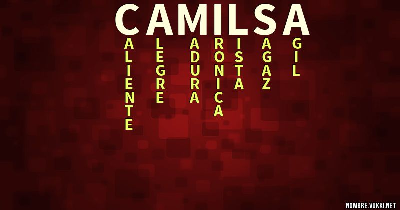 Acróstico camilsa