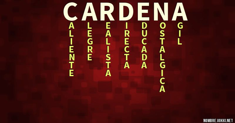 Acróstico cardena