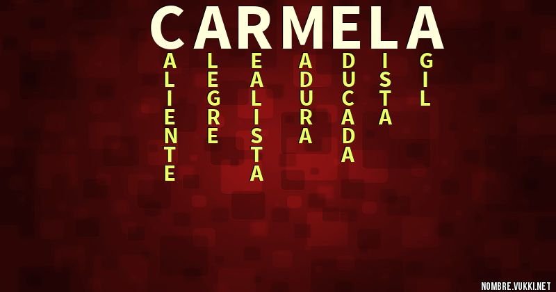 Acróstico carmela