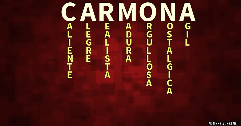 Acróstico carmona