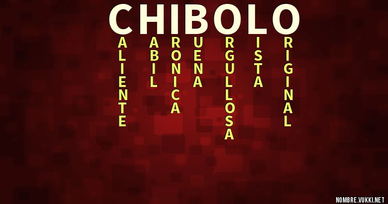 Acróstico chibolo