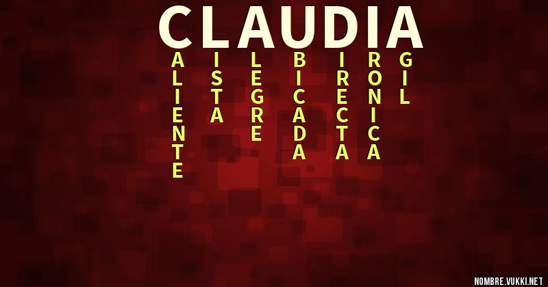 Acróstico clàudia