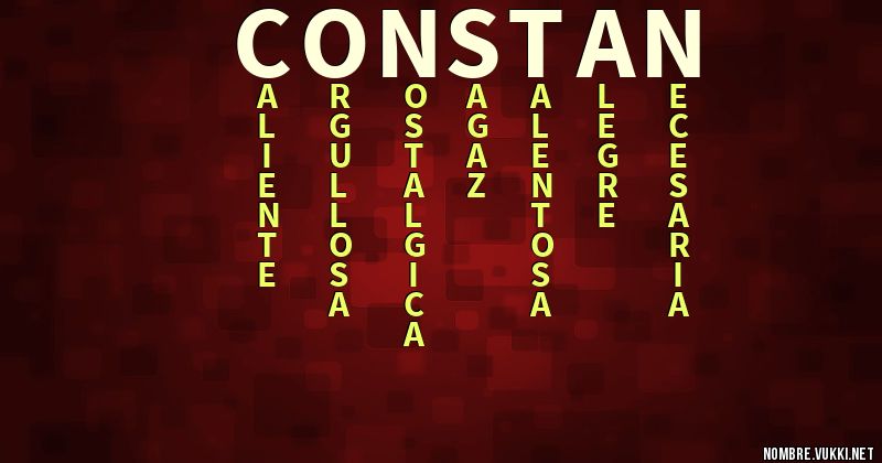 Acróstico constan