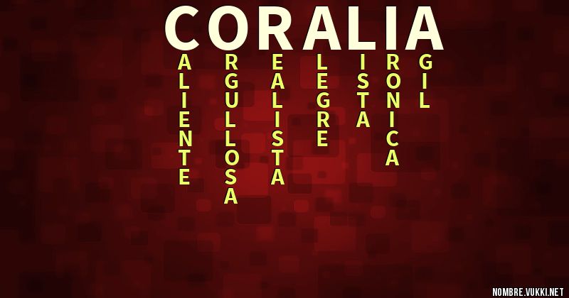 Acróstico coralia
